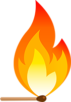match fire illustration